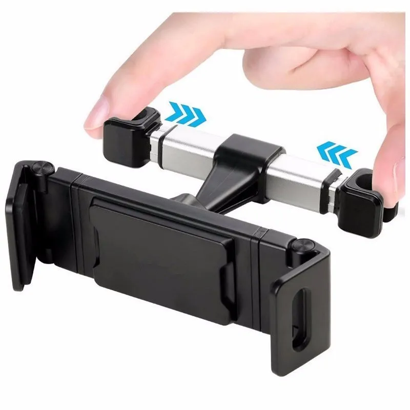  Marsgine Car Back Seat Phone Tablet Alloy Square tube Holder Adjustable 4-11 inch Stand Mount Brack