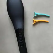 Керамический выпрямитель для волос щетка для быстрого выпрямления волос электрическая расческа плоский утюг ЖК-дисплей цифровой нагрев щетка для волос подарок 906