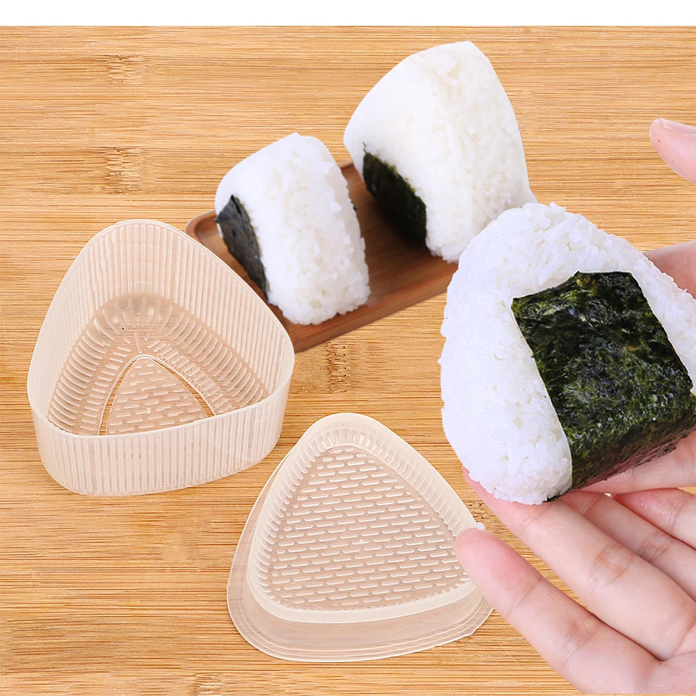 2Pcs/set Triangle Rice Ball Maker Sushi Onigiri Mold Bento Tools DIY