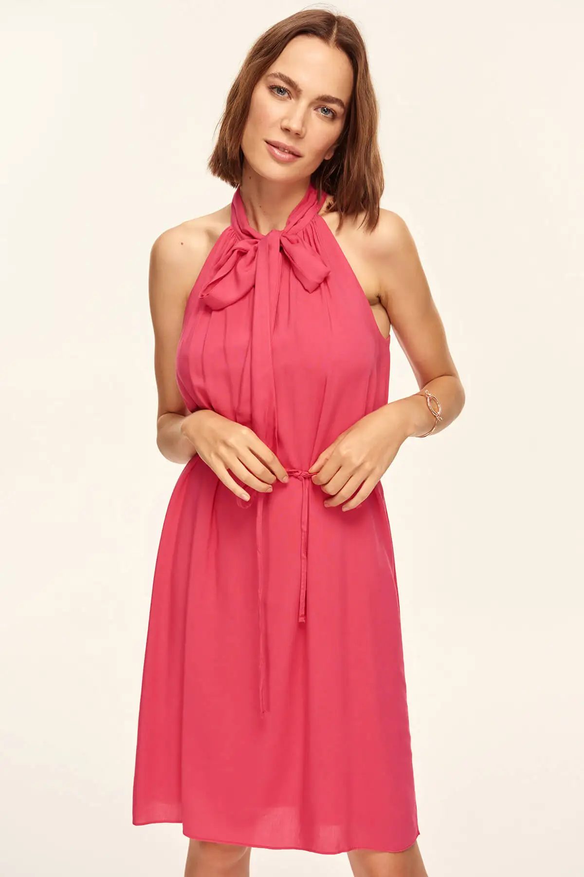 

Trendyol Advanced Linking Fuchsia dress TOFSS18LL0039