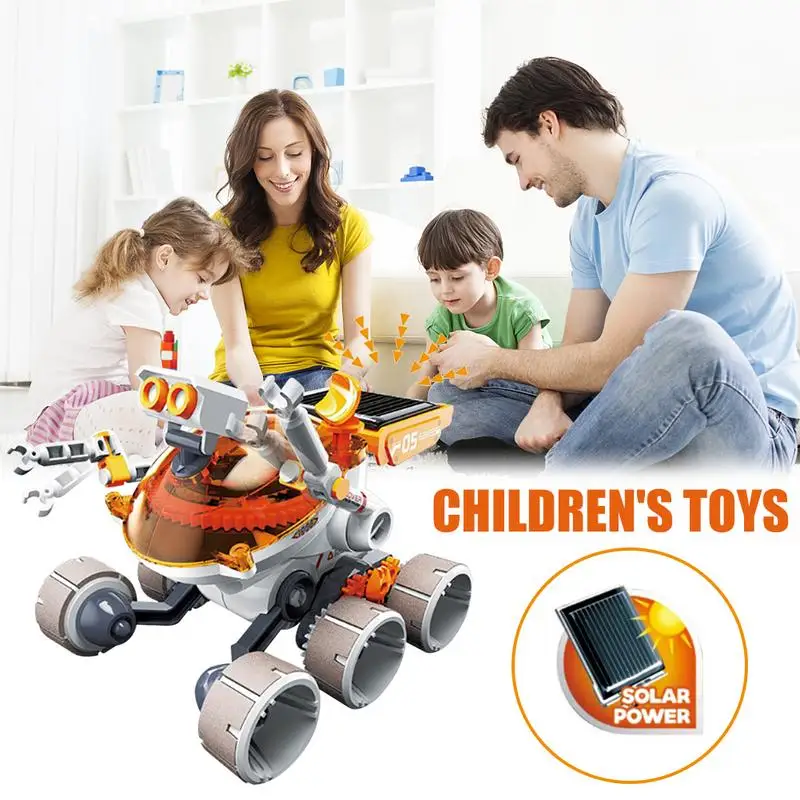 Adventure Car Robot DIY Assembly Toy For Children Parent-child Interactive Toy Solar Powered Car Puzzle Children's Toys Gift