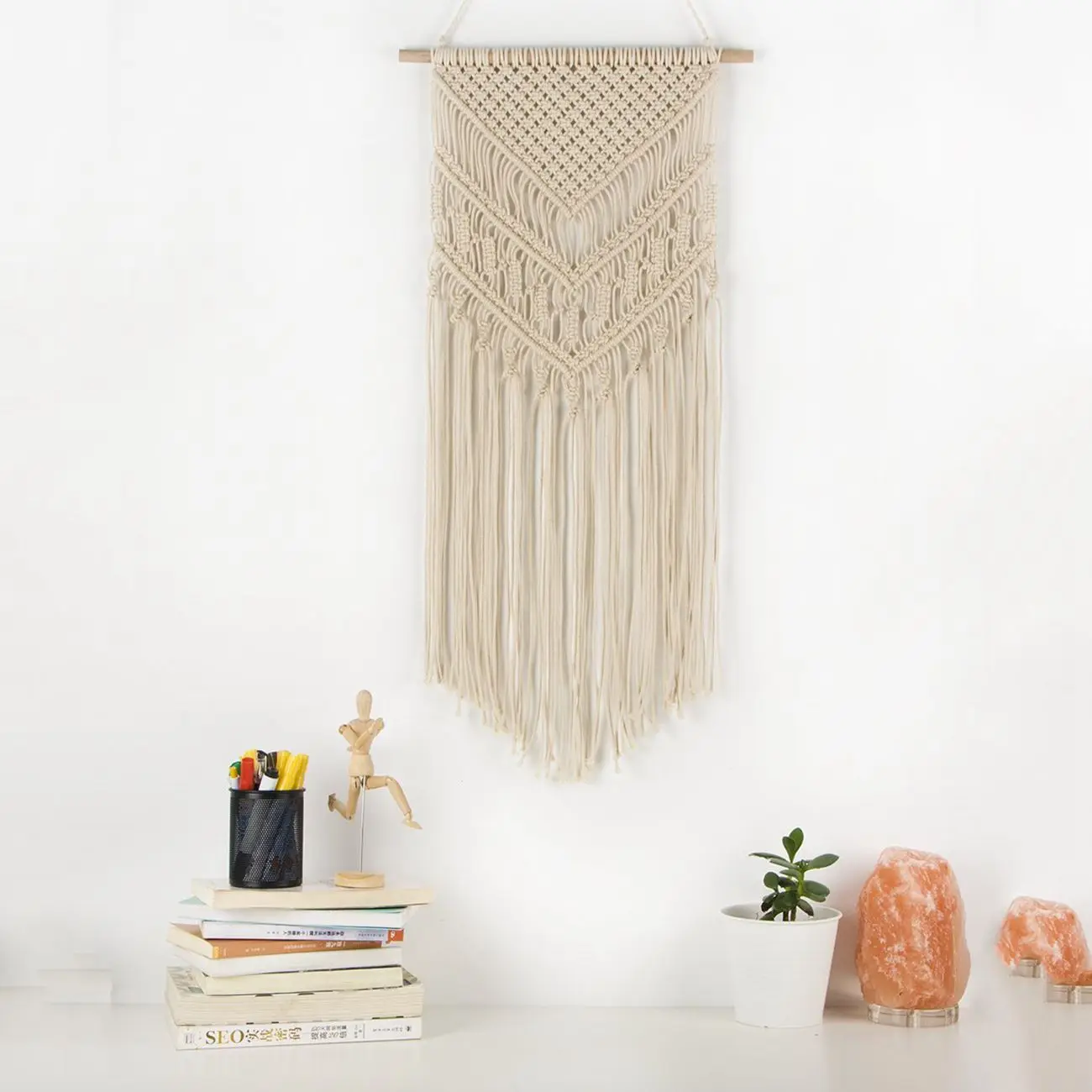 Макраме Тканые настенный Boho Chic чешские домашний геометрический художественный