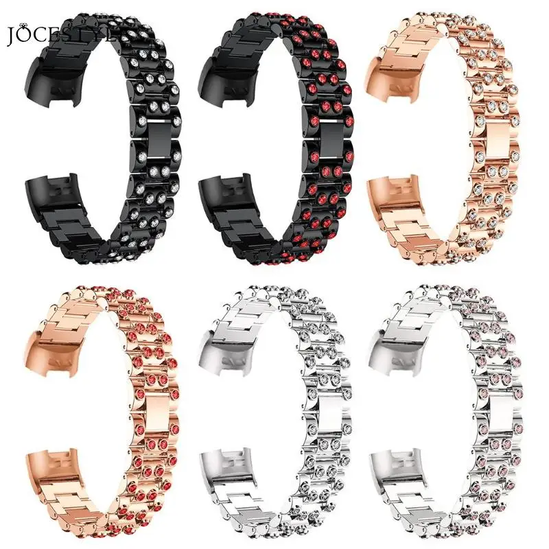 

Zinc Alloy Watch Band Link Chain Strap for Fitbit Charge 3 Watch Strap Metal Wristband Bracelet