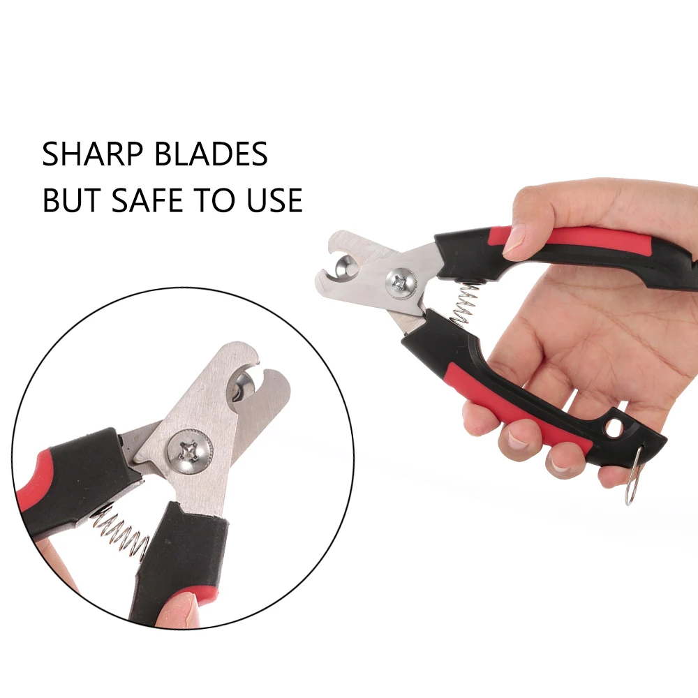 

Professional Pet Dog Nail Easy, safe and convenient Clipper with Lock and Nail File Grooming Scissors Clippers for Animals Cats