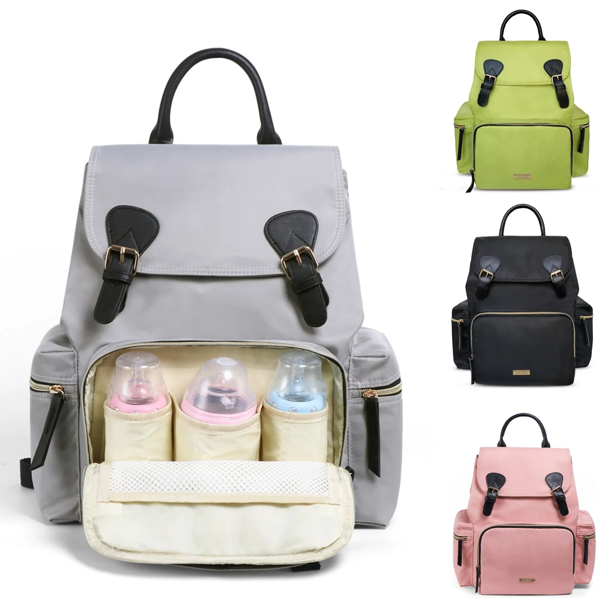 

Waterproof Backpack Mummy Maternity Bag Travel Backpacks Baby Diaper Bag Maternity Nappy Bag with Stroller Straps for Baby Care