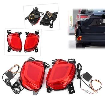 

2PCS LED Rear Bumper Lights Brake TailLight Turn Signal Lamp For Toyota Highlander 2015 2016 2017 2018 Auto Car Parts