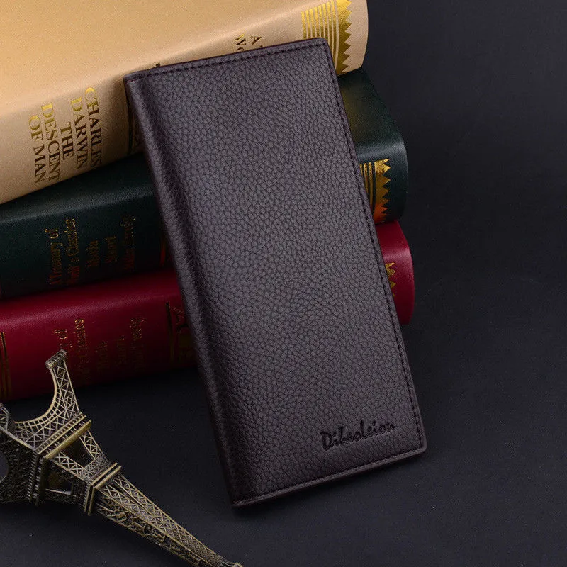

Fashional Men Business Wallets Monery Credit Id Card Large Mens Long Casual Leather Wallet Pockets Card Clutch Bifold Purse New