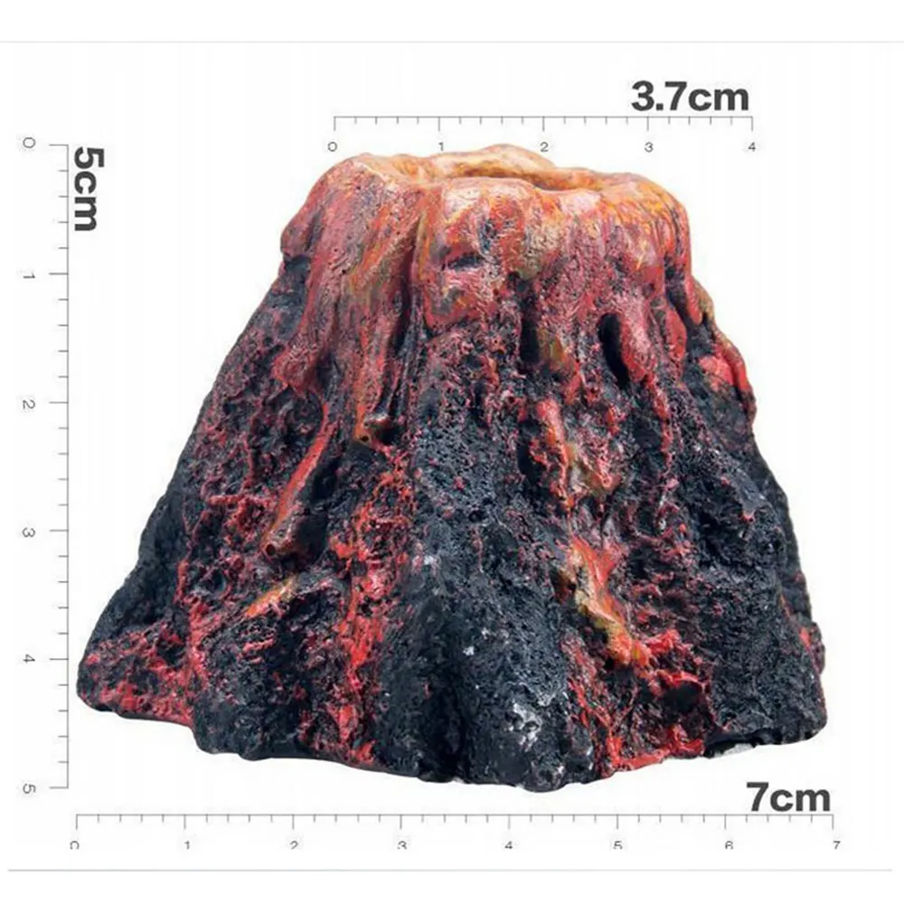 1 шт., украшение для аквариума из вулкана, воздушный пузырь, насос для аквариума, аксессуары для аквариума, домашнее животное
