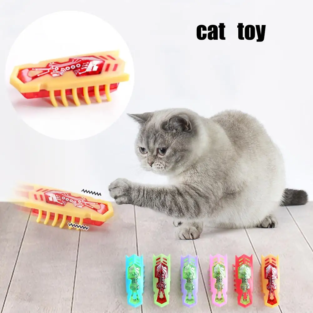 

Powered Fast Moving Micro Hex Bug Robotic Pets Cats-Go-Crazy Kitten Dog Electronic Insect Pet Toy Electric Cat Toy Insects