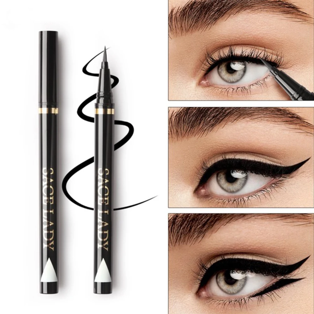 

1 Pcs Black Eyeliner Pencil Waterproof Pen Precision Long-lasting Liquid Eye Liner Smooth Makeup Tools