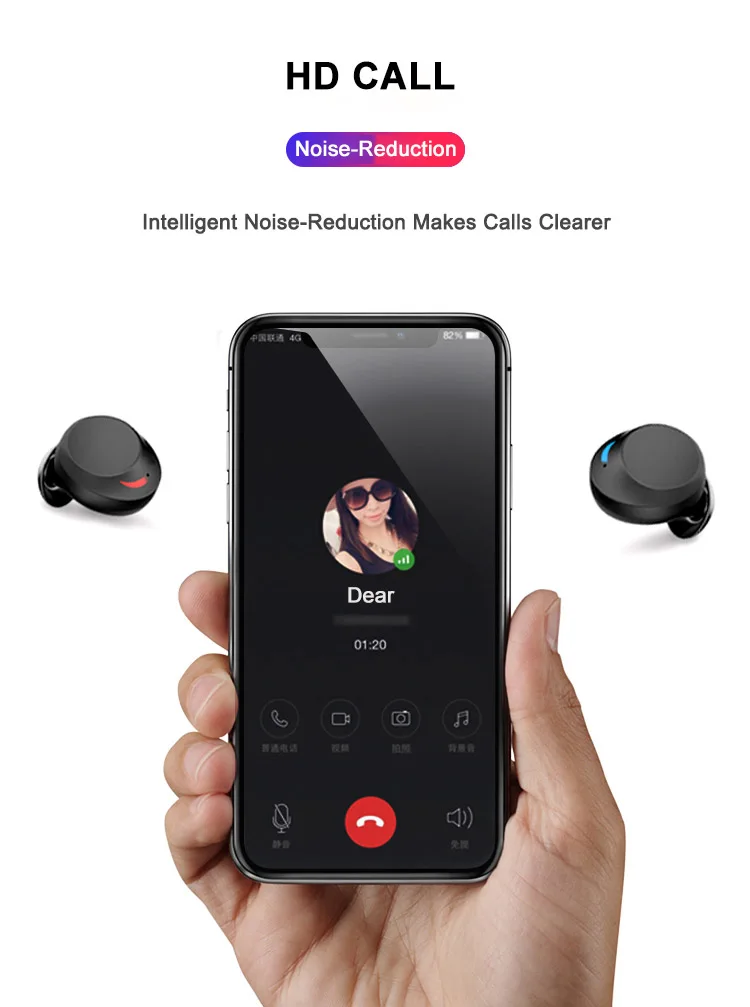 C3 TWS наушники Bluetooth свободные руки беспроводные 3000 мАч HiFi BT5.0 IPX8 водонепроницаемые
