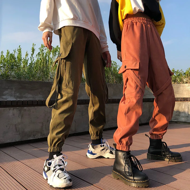Men's Trousers 2019 Spring New Street Loose Trousers Slim Tooling Pockets Feet Fluttering Trousers Couple Casual Men's Clothing Men's Trousers 2019 Spring New Street Loose Trousers Slim Tooling Pockets Feet Fluttering Trousers Couple Casual Men's Clothing