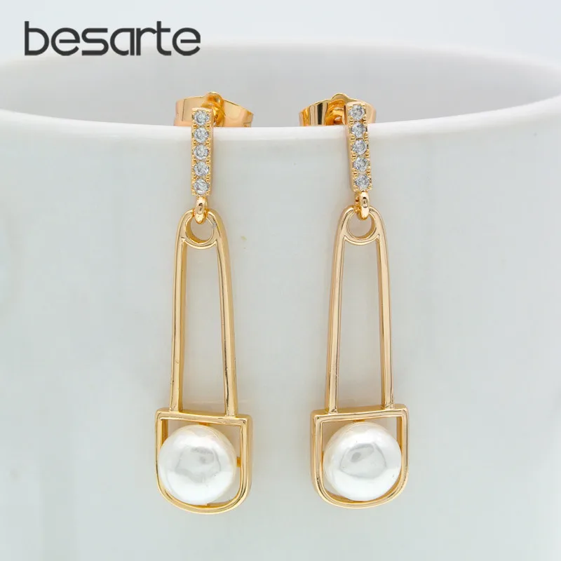 Singolo Orecchini Di Perle Per Le Donne Gioielli Di Perle Zirconi Parel Sieraden Boucle D' Oreille Femme Aretes De Perlas Kolczyki Kupe E0710