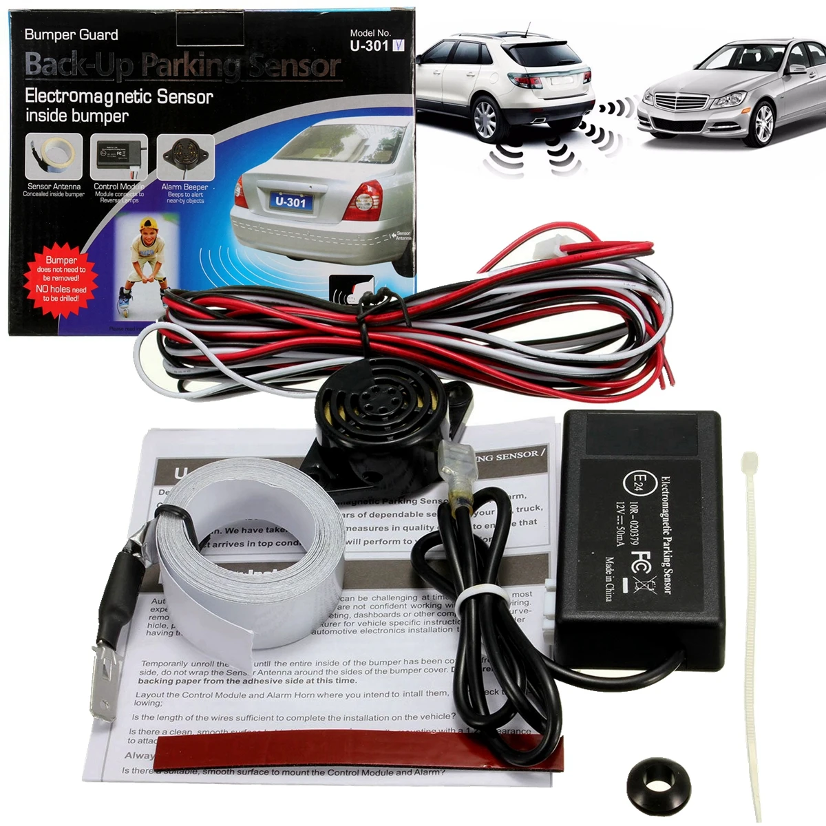 Hot Car Electromagnetic Rear Parking Sensor Monitor Auto Reverse Backup Radar Detector System Original Sensors