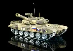 Henglong 1/16 6,0 поколения инфракрасными датчиками и боевой T90 Р/У танки 3938 360 револьверной головки поворот металлические дорожки W/связей красных