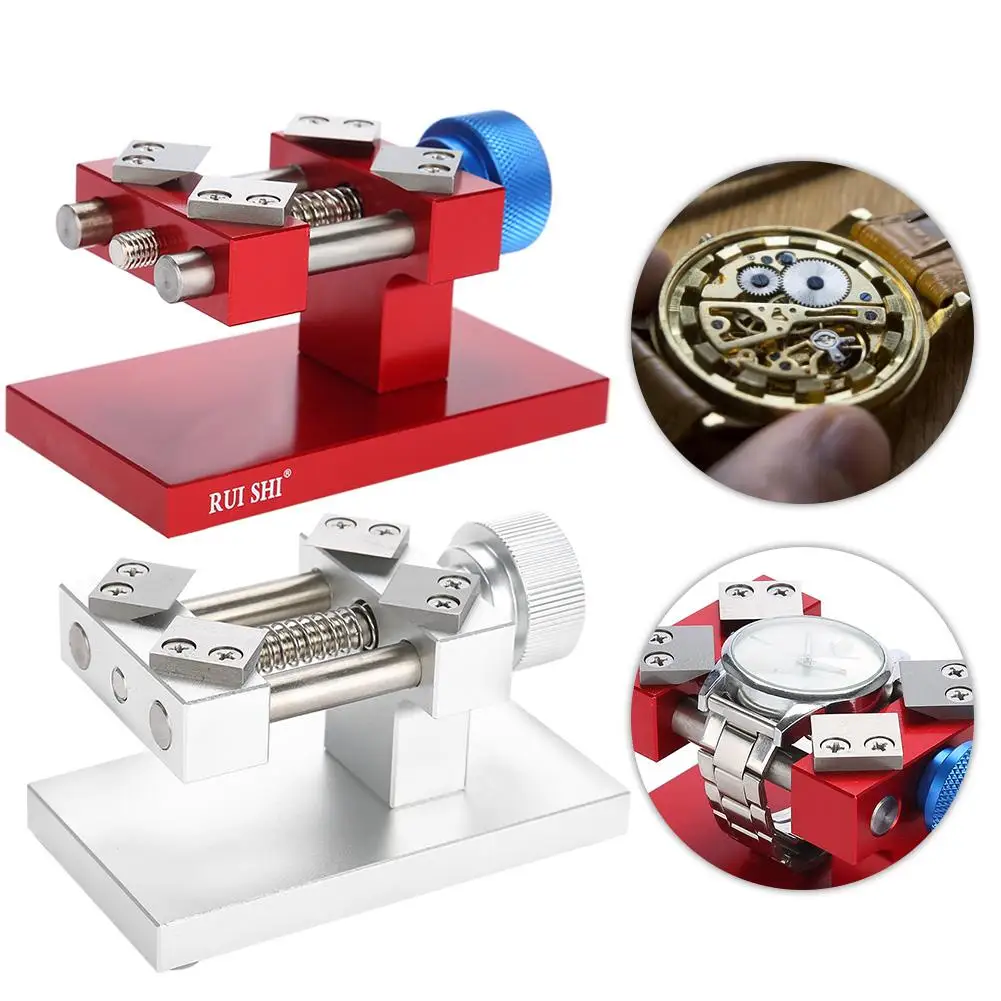 

Professional Red /Silver Watch Bezel Removal Tool Workbench Back Case Opener Tool Watch parts Repair Tools for watchmaker
