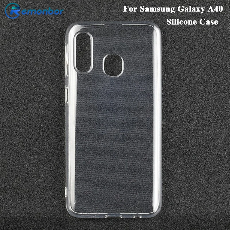 

Remanbor For Samsung Galaxy A40 Transparent Silicone Case Soft Back TPU Cover Replacement For Samsung Galaxy A40 Protective Case
