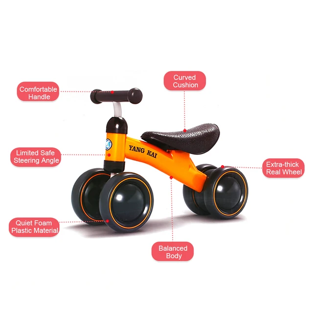 Children Three wheel Balance Bike kids Scooter Baby Walker 1-3 Years Tricycle Bike Ride On Toys Gift for Baby toys High Quality 5