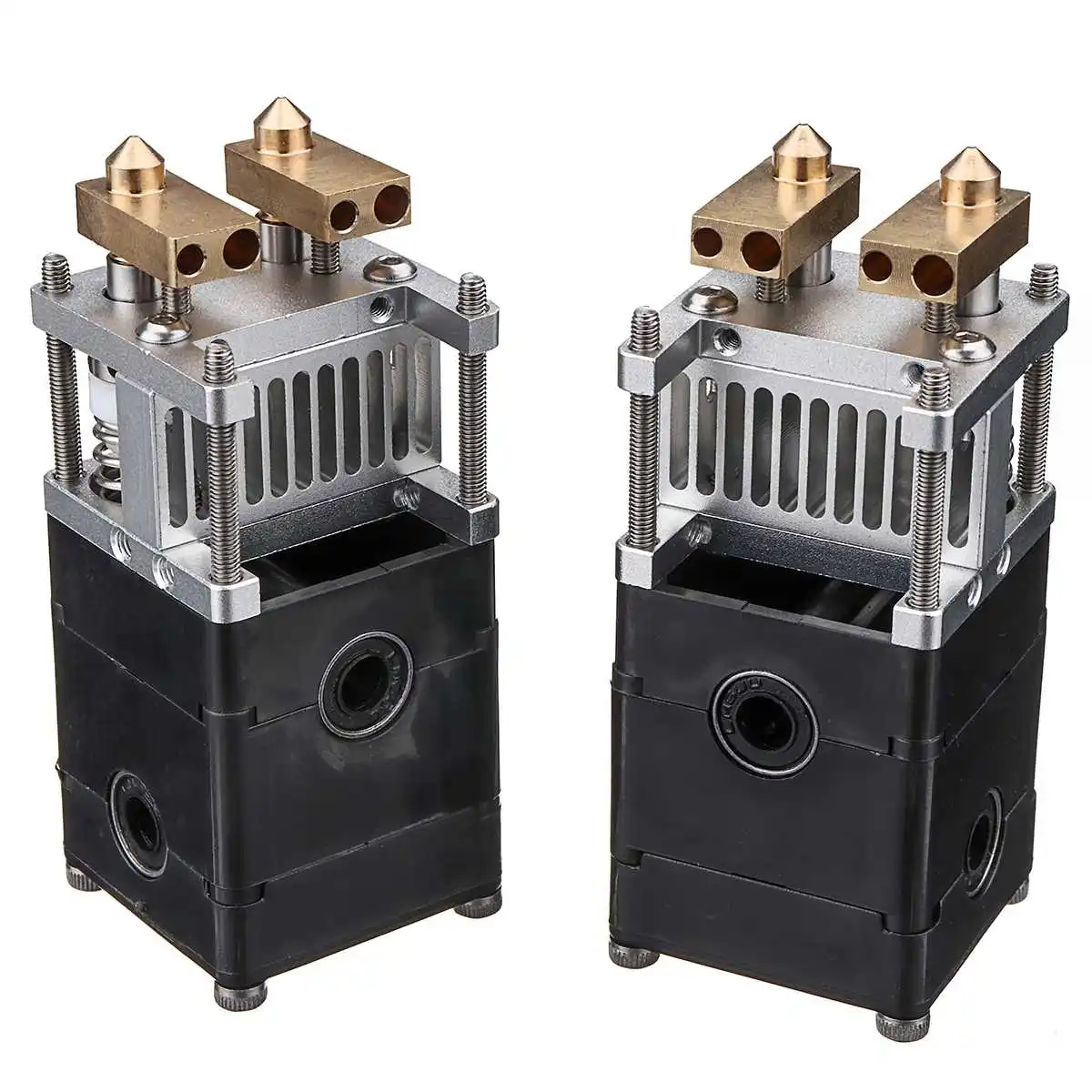 

UM2 Aluminum Alloy Dual Heads Extruder Kit For 0.4mm 1.75/3mm Nozzle Double Extruder 3D Print Accessories