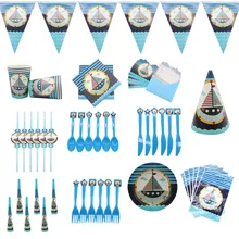 Cartoon Birthday Party Decorations Kids Easter Wedding Decor Disposable Tableware Paper Plates Mask Baby Shower Party Supplies