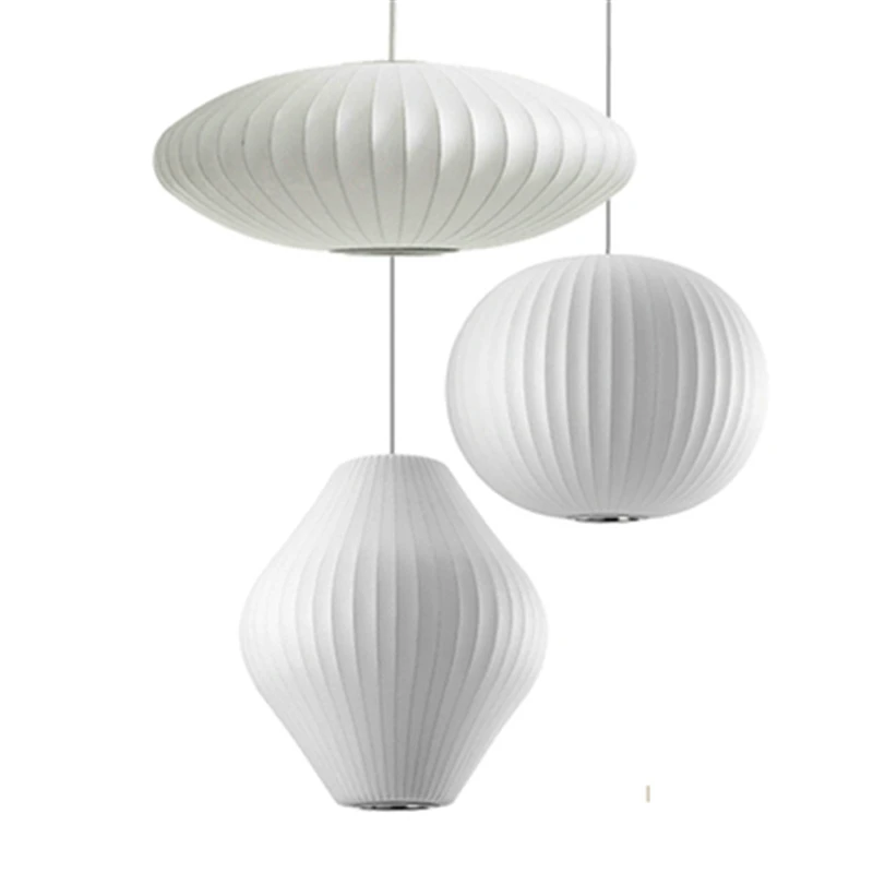 

Nordic Silk Pendant Light Staircase Danish Dining Hall Bar Clothing Shop Pendant Lamp Lantern Lampshade Restaurant Tatami Lustre
