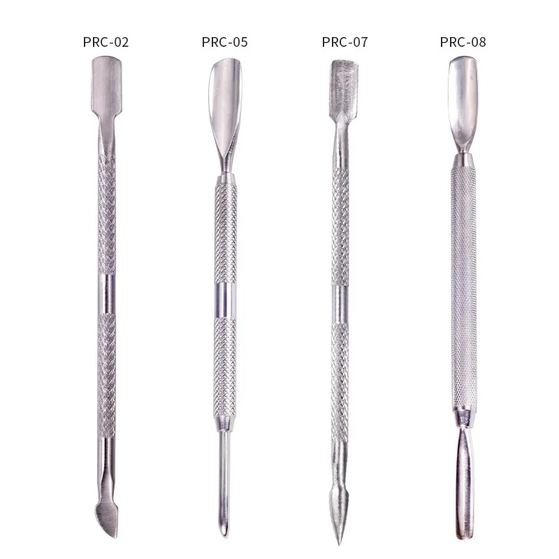 

4 pcs/Lot Stainless Steel Cuticle Remover Double Sided Finger Dead Skin Push Nail Cuticle Pusher Manicure Nail Care Tool