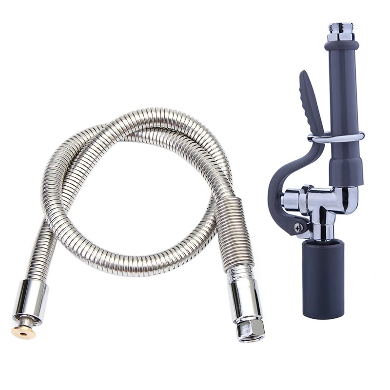  Commercial Kitchen Prerinse Faucet Tap Spray Head Sprayer With Flexible Hose - 33005029553