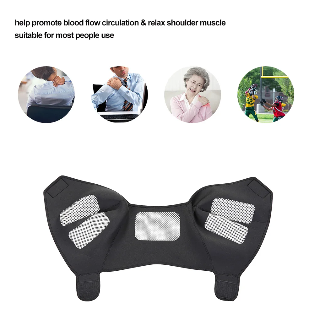 Magnetic Therapy Shoulder Brace Wrap Self-heating Shoulder Posture Corrector Shoulder Massage Pain Relief Support Belt Health Magnetic Therapy Shoulder Brace Wrap Self-heating Shoulder Posture Corrector Shoulder Massage Pain Relief Support Belt Health