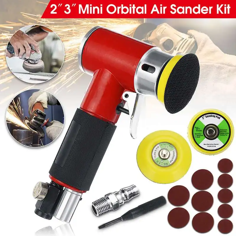 

Random Orbit Sander Grinder Pneumatic Polisher 15000rpm Car Paint Care Tool Polishing Grinding Waxing Machine with Sandpaper