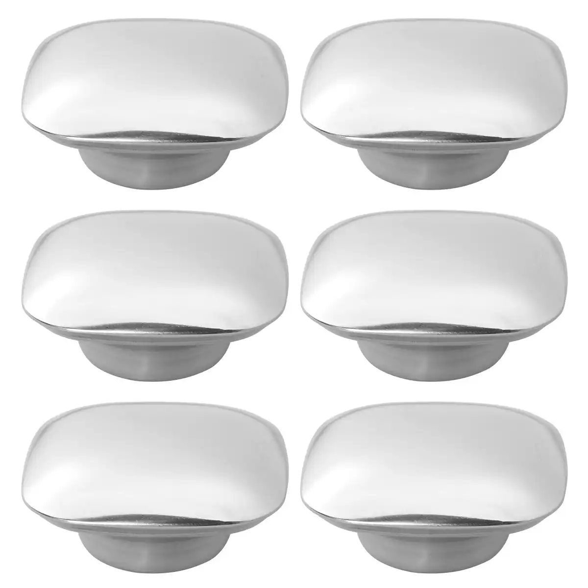 BESTONZON 6PCS Square Shape Stainless Steel Pot Knob Kitchen Cookware Pot Lid Handle Knob BESTONZON 6PCS Square Shape Stainless Steel Pot Knob Kitchen Cookware Pot Lid Handle Knob