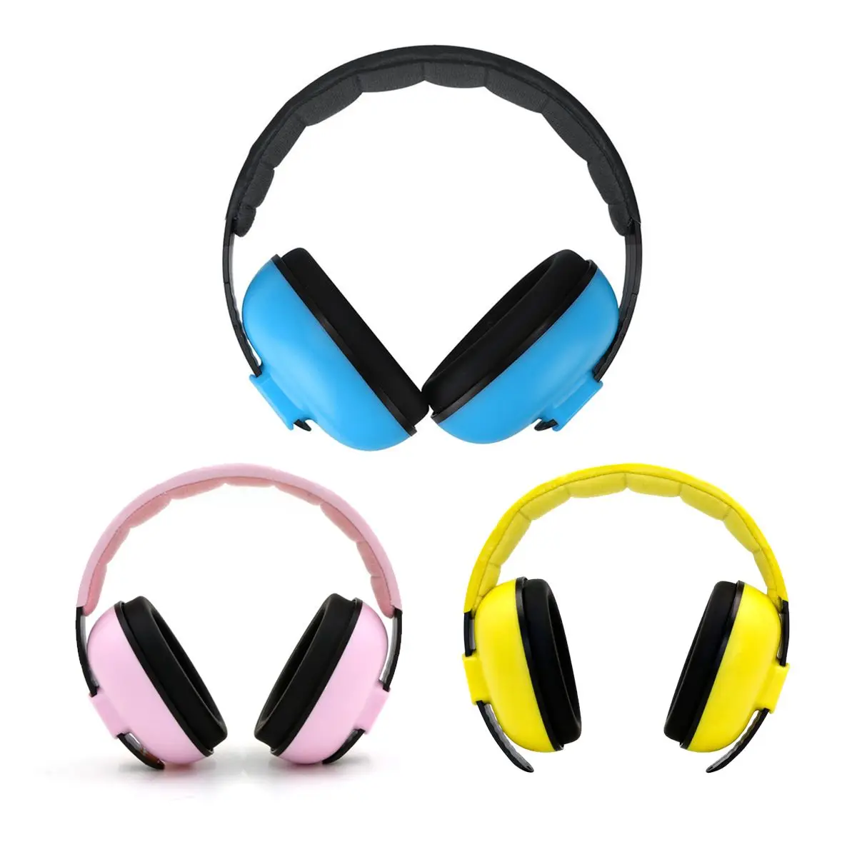 

3 Colors Children Kids Ear Muffs Hearing Protection Noise Reduction Ear Protector With Ear Cover For Defenders Safety Earphone