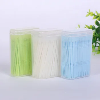 

500Pcs/Box Interdental Brush Gum Toothbrush Floss Brushes Oral Dental Tooth Pick Disposable Double-head Teethpick Oral Care Tool