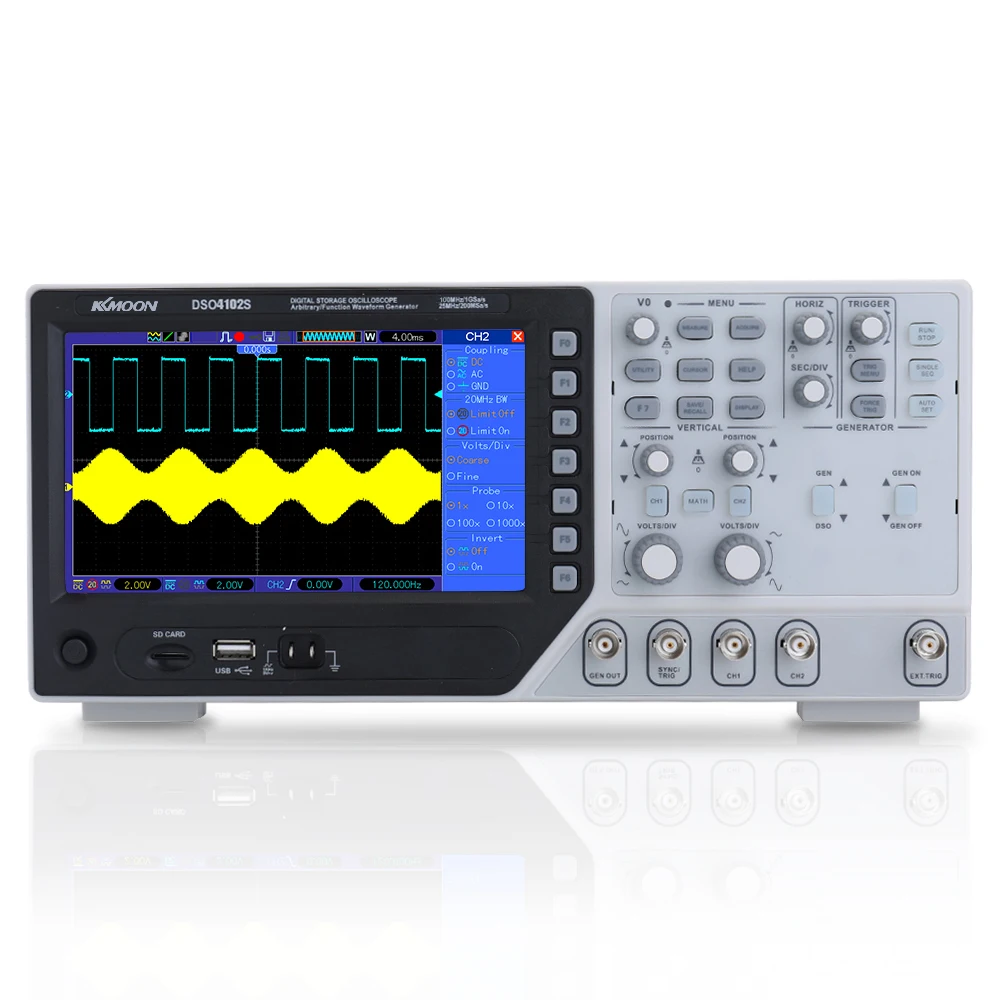 Hantek DSO5102P Digital Storage Oscilloscope Usb 100MHz 1GSa//s 40K,2 channel,2CH