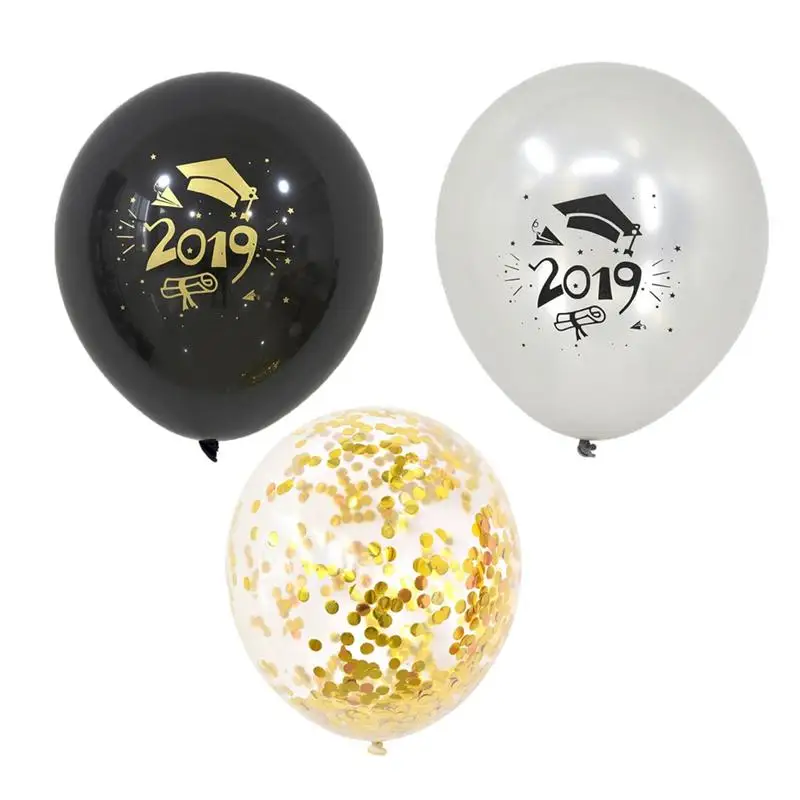 

15pcs/Pack 2019 Graduation Party Decorative Balloons Latex Balloon Congratulation Supplies For Party Decoration