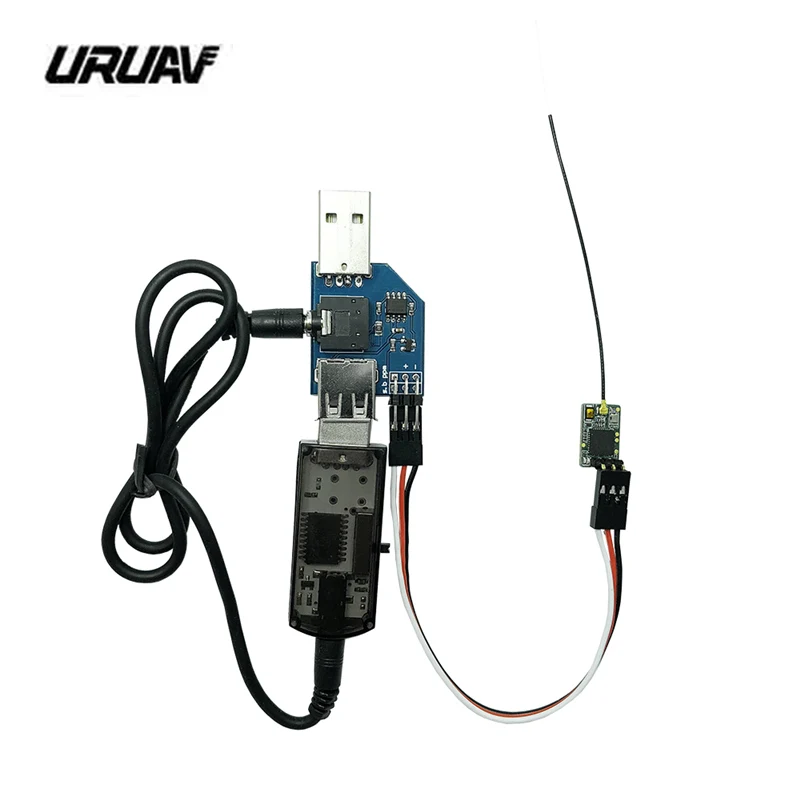 

URUAV Wireless Adapter USB Dongle with Simulator Supports FrSky Flysky RadioLink Walkera SBUS PPM Receiver for RC Drone