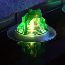 Litake плавающий свет солнечный RGB Изменение цвета лотоса/форма Лягушки Открытый сад бассейн Украшение воды свет