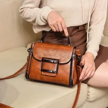 Весенняя винтажная дизайнерская сумка из натуральной кожи, женская маленькая сумка через плечо, роскошная сумка-тоут, женская сумка-мессенджер