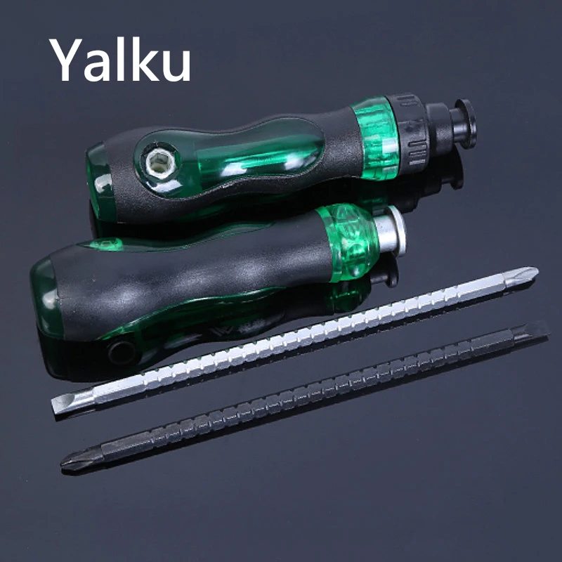 

Yalku Dismountable Screwdriver Slotted Phillips Double-Use Screwdriver Hand Tool Precision Screwdriver Magnetic Multitool New