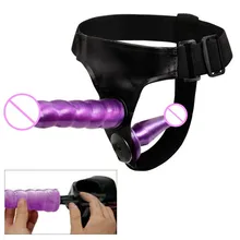Wearable Double Penis Dildo Ultra Elastic Harness Belt Pants Strap On Clitoris Sex Toys For Women Couples Strapon Sexy Product