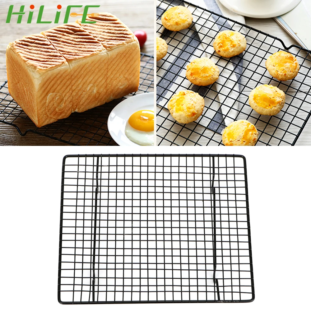 

HILIFE Cake Cooling Grid Rack Baking Tray Tools Stainless Steel Cookies Biscuits Drying Stand Holder Bread Muffins Cooler Stand