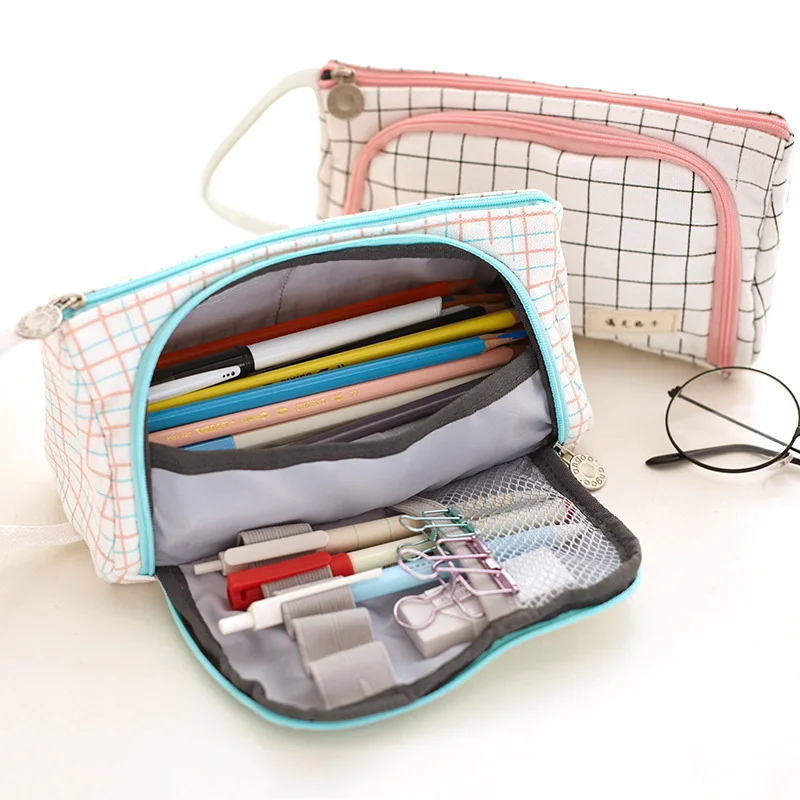 

1Piece Cute Multifunction Pencil Bags Multicolor Large Capacity Pencil Case Pen Box For Kids Student School Supplies Stationery