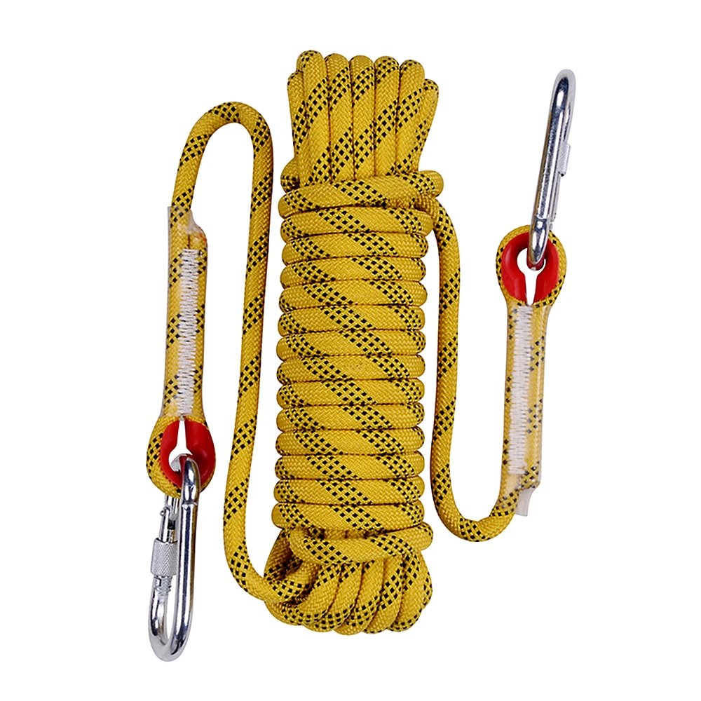 

30M 12mm 70 Strands Rock Climbing Rope Safety Fire Escape Rope Rescue Survival Equipment Caving Ice Climbing Accessories