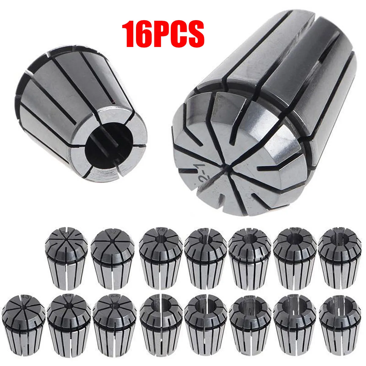 New 7Pcs ER20 Spring Collet Set For CNC Milling Lathe Tool Engraving Machine