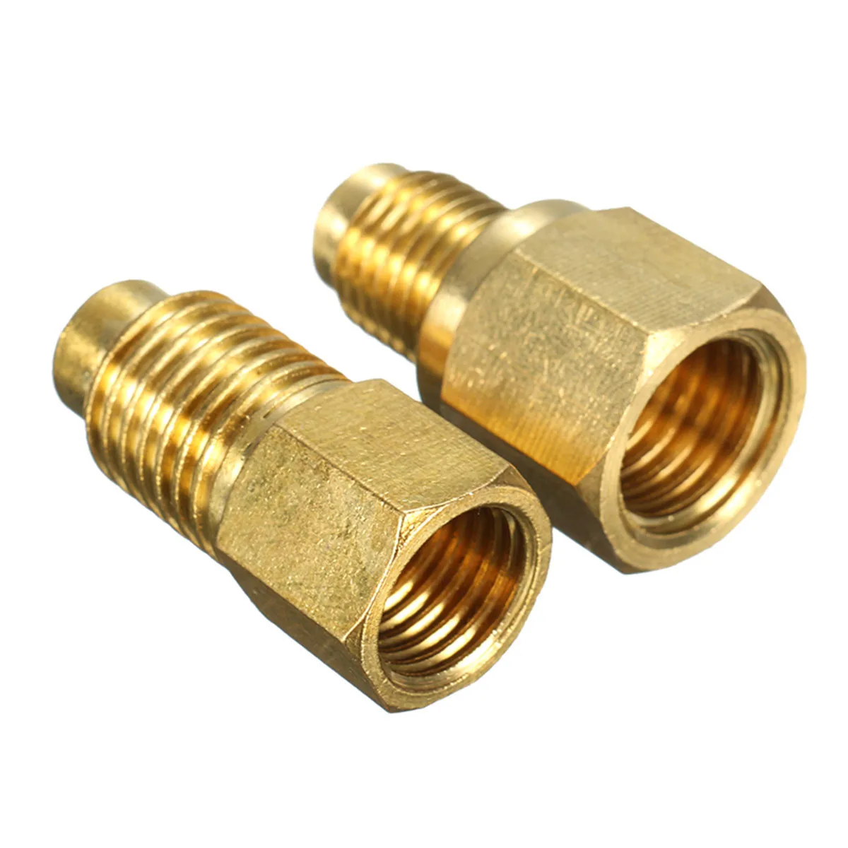 Best Price 2pcs R134a To R12 and R12 To R134a Vacuum Pump Brass