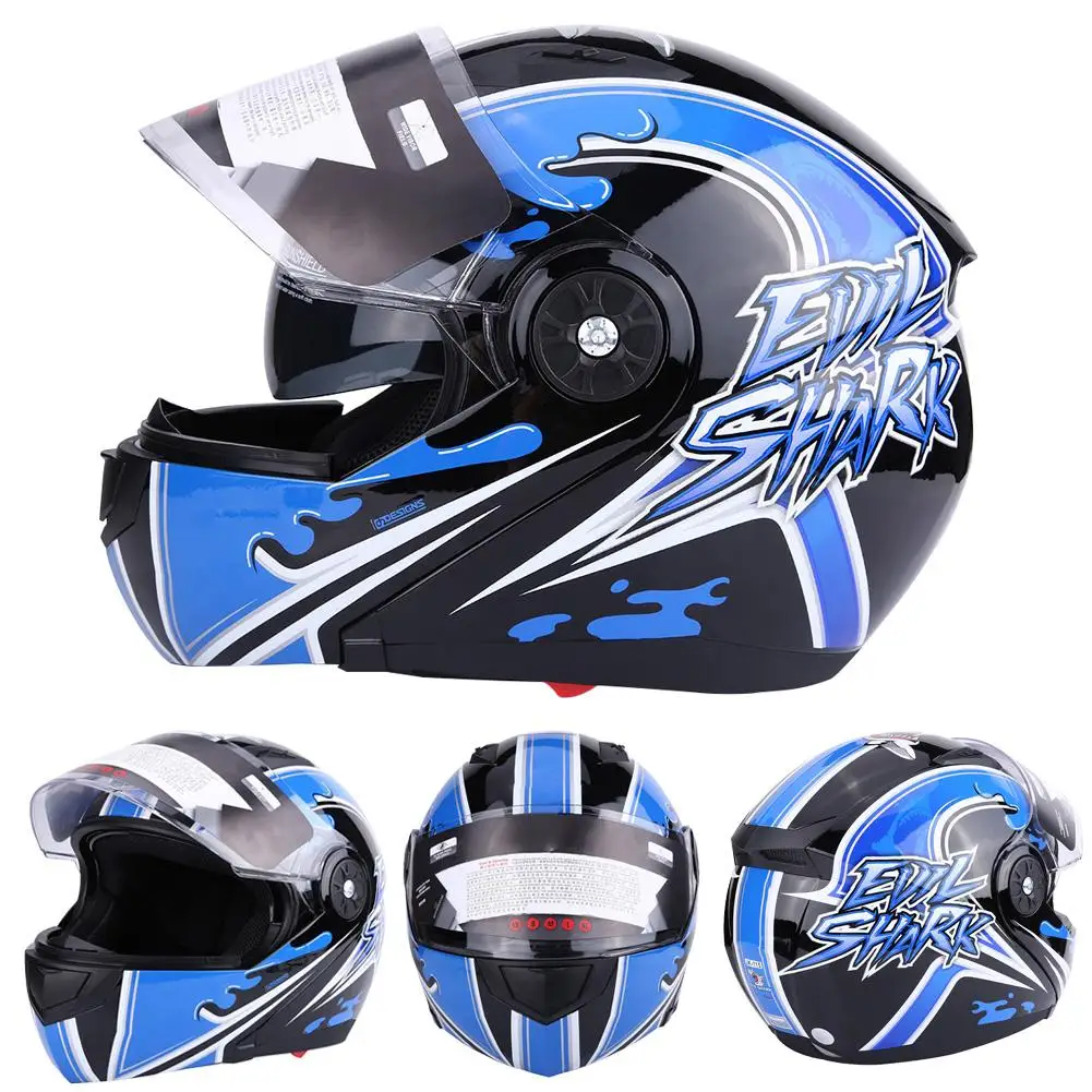 

Universal Motorcycle Helmet Adult Full Face Motorcycle Bike Safety Helmet Double Lens Anti-fog UV400 protective M/L/XL/XXL
