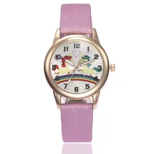 Children Watches Casual Leather Wristwatch Cartoon Student Rainbow Pony Love Digital Quartz Watch Child Dress Clock Xmas Gifts Children Watches Casual Leather Wristwatch Cartoon Student Rainbow Pony Love Digital Quartz Watch Child Dress Clock Xmas Gifts
