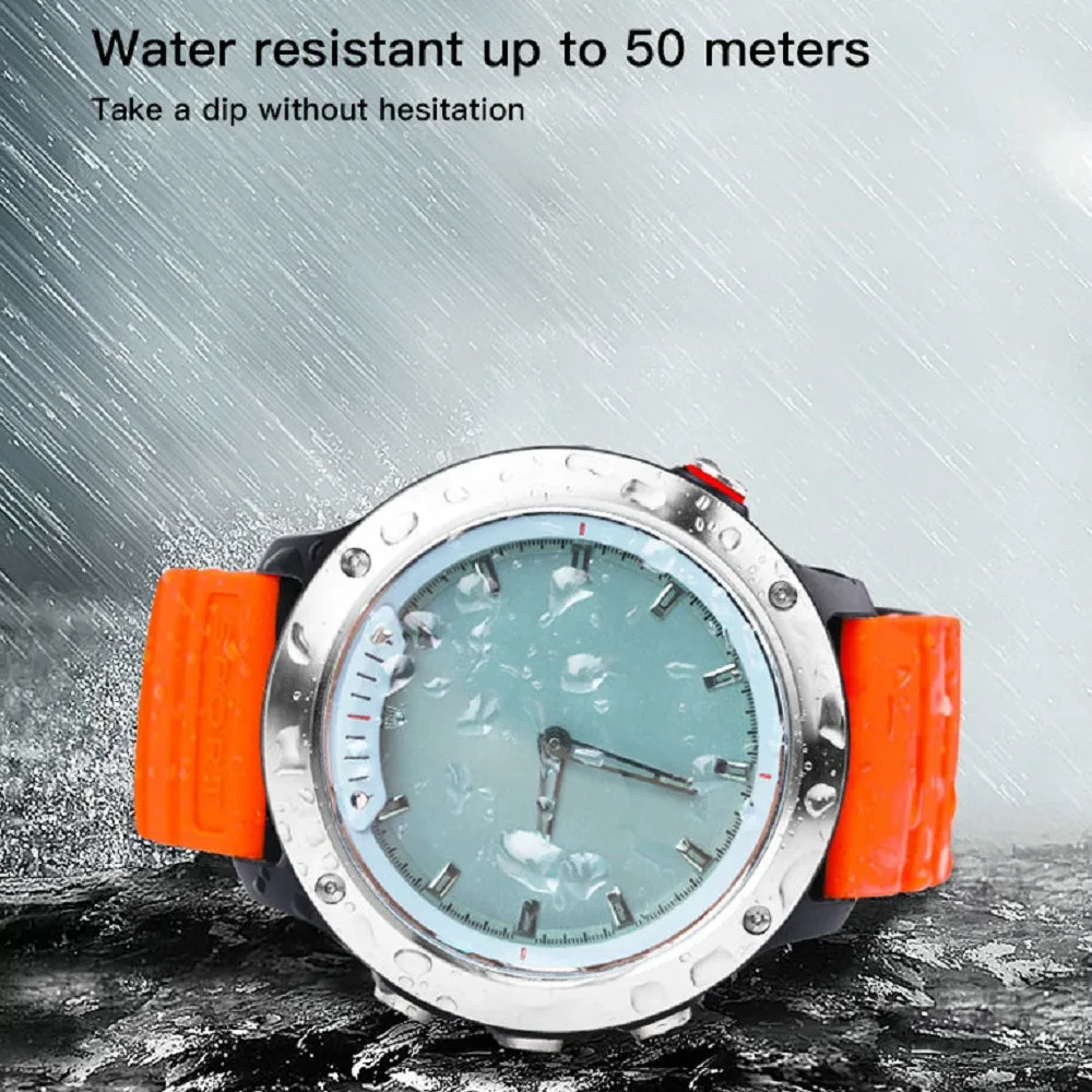M5 Smart Watch Transparent Screen Smart Band Ip68 Waterproof Heart Rate Monitor Hybrid Smart Wristband(Orange)