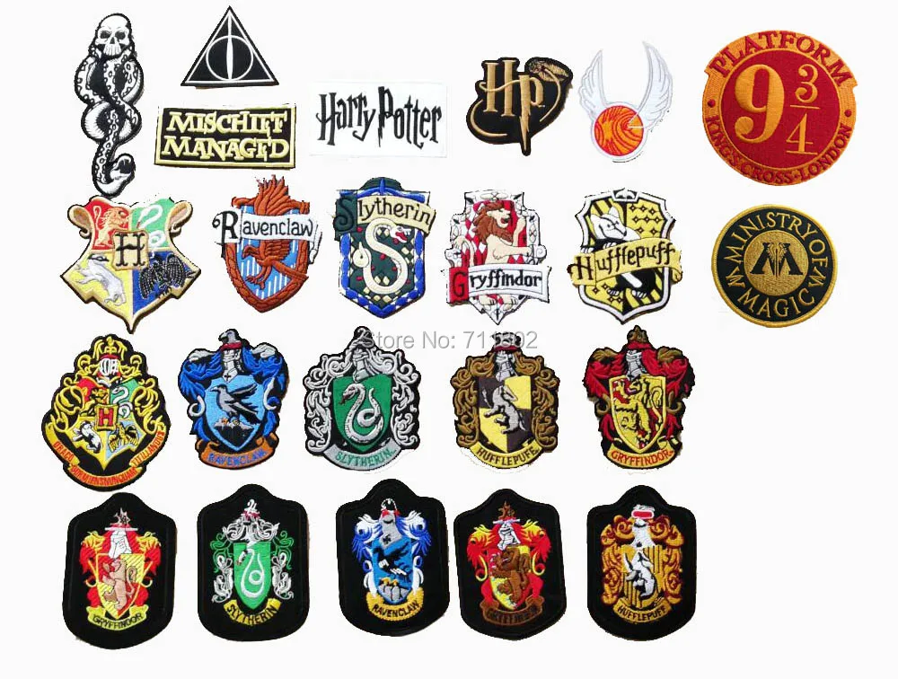 Harry Potter iron on patches clothing sewing supplies movie TV badge