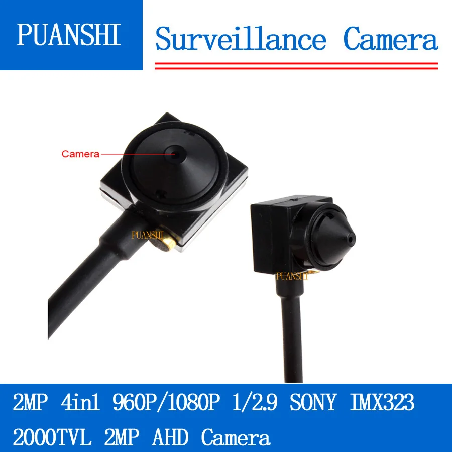 Домашняя безопасность мини 2MP 4in1 SONY IMX323 1920*1080 P CCTV AHD 2000TVL камера безопасности