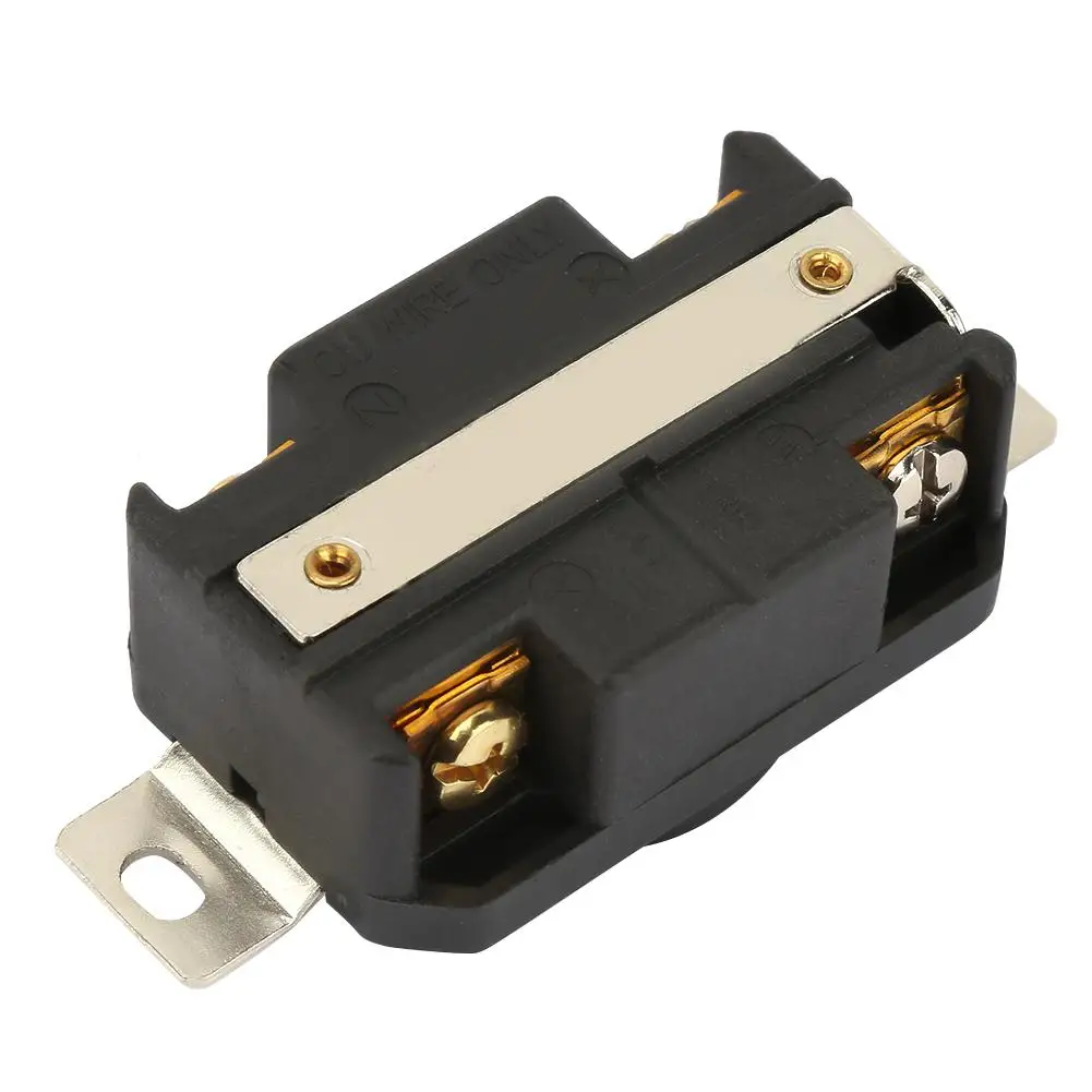 

NEMA L15-20R 20A 125-250V Industrial US Power Socket 4 Holes Power Socket Plug Wire Connector New